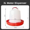 1.5L 8L 15L Poultry Drinker Feeder Plastic Water Container Durable Bird Chick Waterer  Chicken Coop
