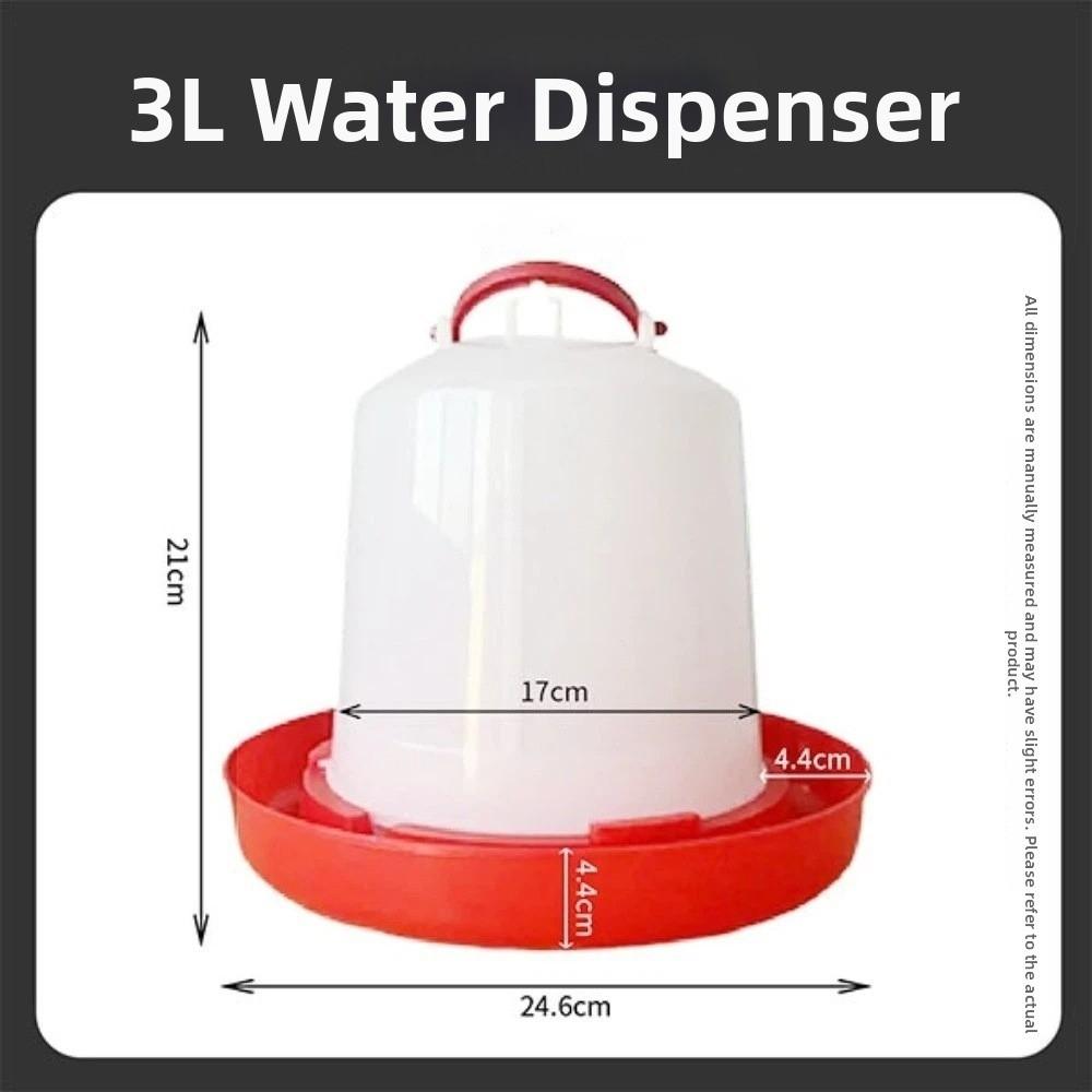 1.5L 8L 15L Poultry Drinker Feeder Plastic Water Container Durable Bird Chick Waterer Chicken Coop