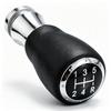 Lunsom Shift MT Car Shift Leather Shift Suitable for Manual Transmission Cars 5-Speed Knob, Lever, Knob, (Black Stitching)