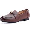The first layer of cowhide spring new retro British style loafer small leather shoes versatile single shoes low heel leather temperament women's shoes