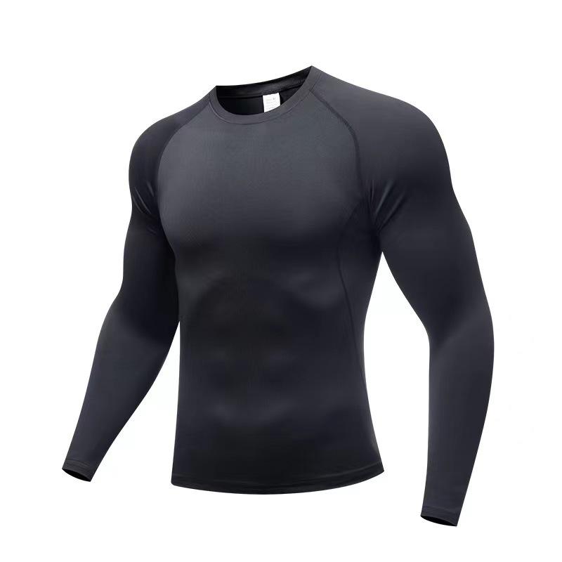 Men's Pro High-Elastic Sports Tights and Quick-Drying T-Shirts for Running, Fitness, Basketball, and Training