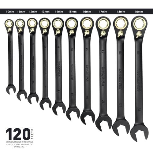 20-Piece STARWORK TRUE MECHANIC? Ratchet Wrench Set, 120T Dual-Purpose Head, Non-Slip Gear, XL (SAE/Metric), with Storage Bag