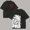 T-shirt con Stampa Grafica Anime Fullmetal Alchemist Elric Edward Brotherhood FMA Uomo Donna Harajuku Moda Top Retro Lavato Girocollo Cotone Estate Nuova Maglietta