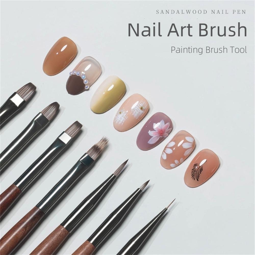1pc Nail Brushes Wooden Handle Nail Gel Brush Manicure Supplies Tools Accessorie Nail Painting Brush DIY Manicure Tools