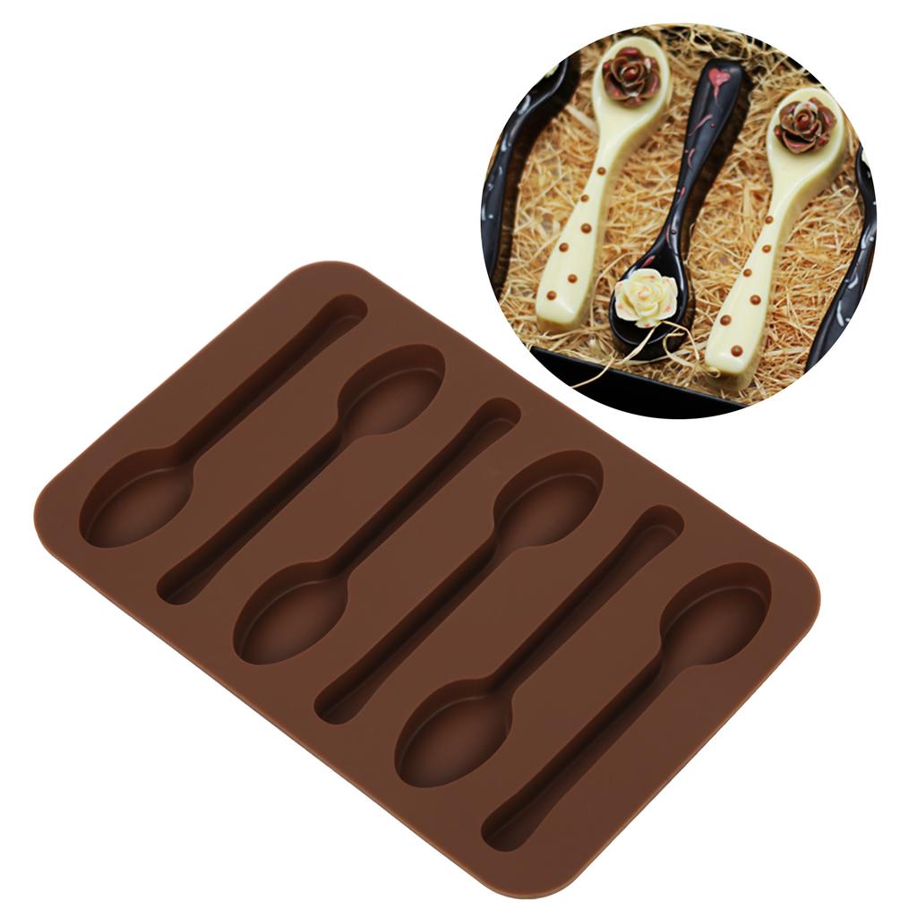 Cake Chocolate Mold NonStick Spoon Shape DIY Baking Mould Tool Bakeware Kitchen Accessories(Spoon Shape )