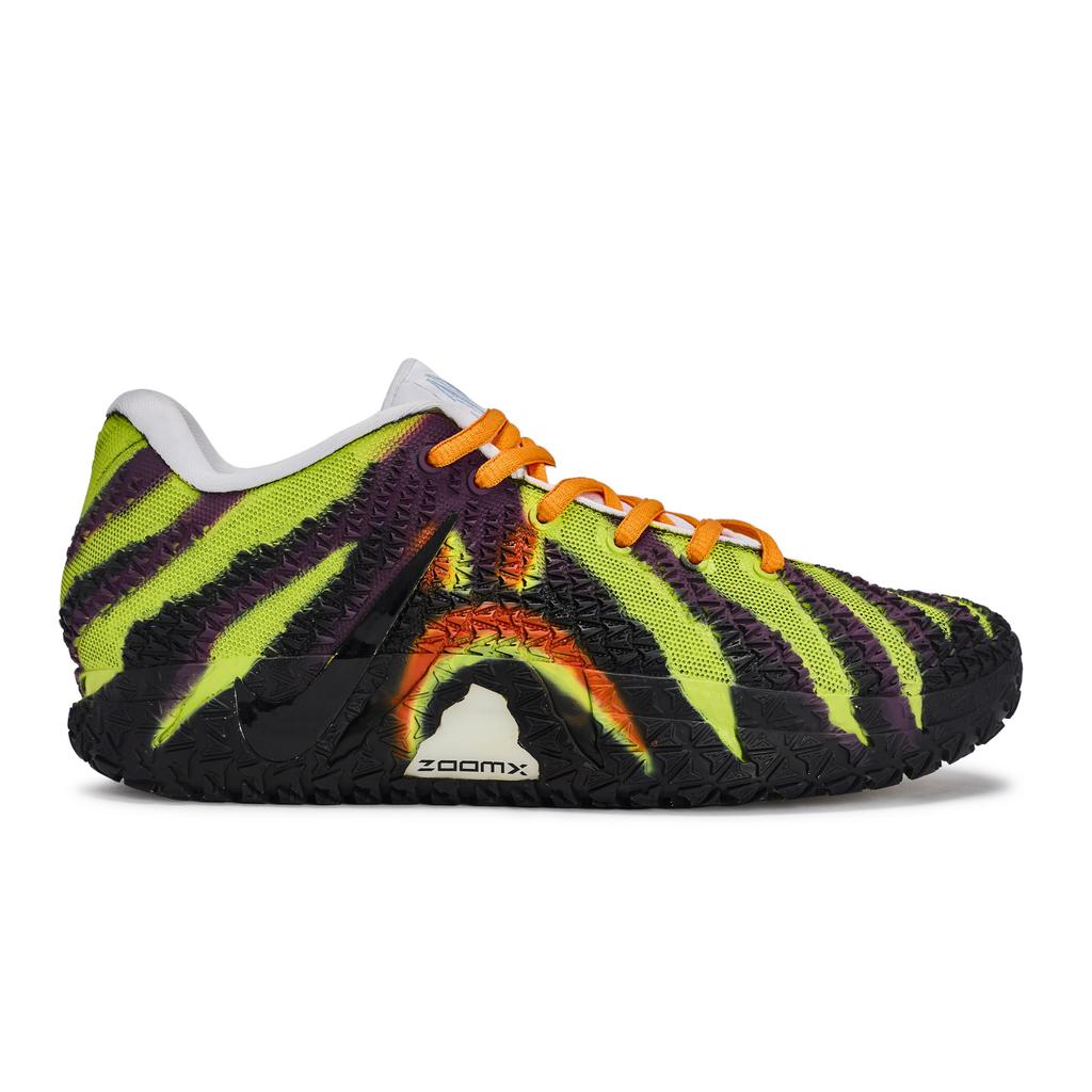 Nike Ja Morant 3 REGO Hot Dog, Shishi Ghost Shadow Low Top Basketball Shoes Men's Yellow Purple Orange HF2794-101(Team1189-)