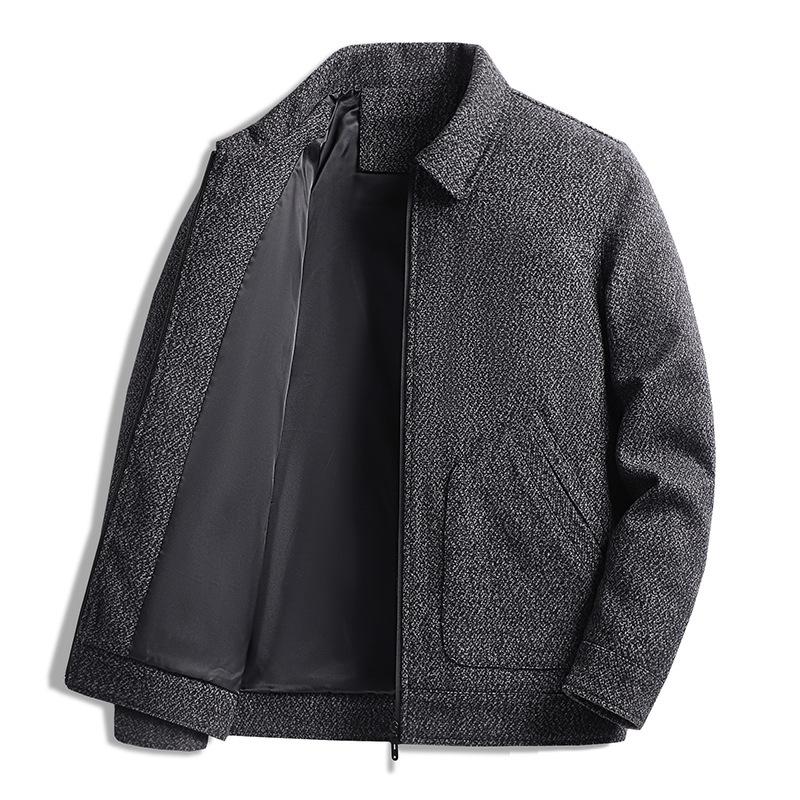 Spring and Autumn Business Jacket Trend Casual Wool Clothing Casual Versatile Light Ripe Style Men's Jacket