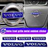 Para C30 S80 XC90 S60 XC60 S80L S40 Acessórios Grelha frontal etiqueta da grelha frontal bandeira logotipo da palavra-marca na frente da rede