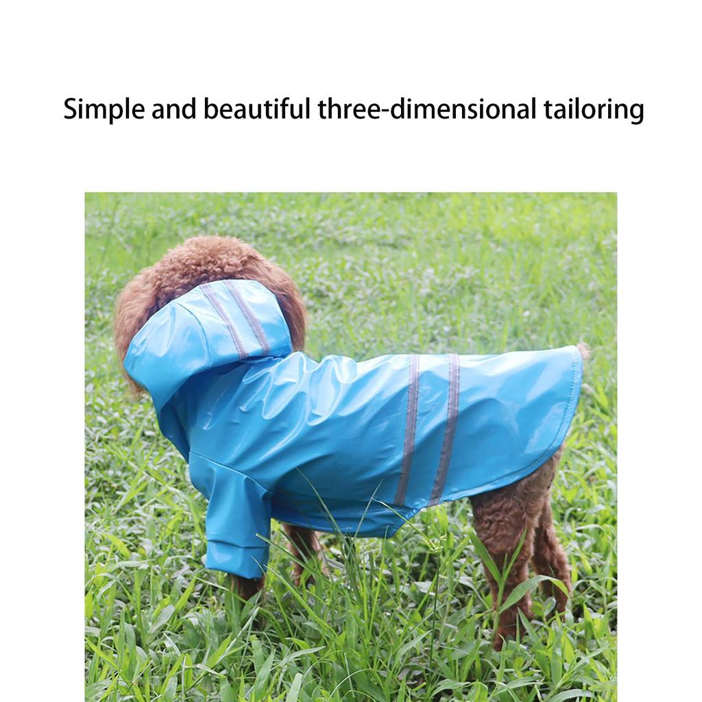 Dog Raincoat Reflective Waterproof Snowproof Pet Coat For Small Puppy Cats Raincoat Chihuahua Pets Clothes Cape Poncho Costume 5