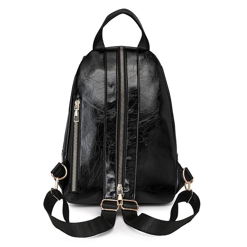 Plecak Wielofunkcyjny Colorblock Damski Mały Plecak z Zamkiem