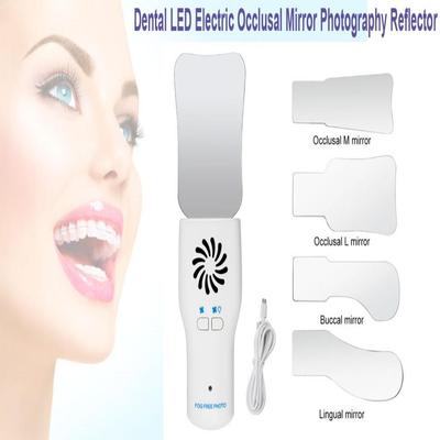 Dentální zrcátka proti zamlžování Intraorální fotografie bez mlhy Zrcátko z nerezové oceli s LED světlem Ortodontické reflektory Odontologia