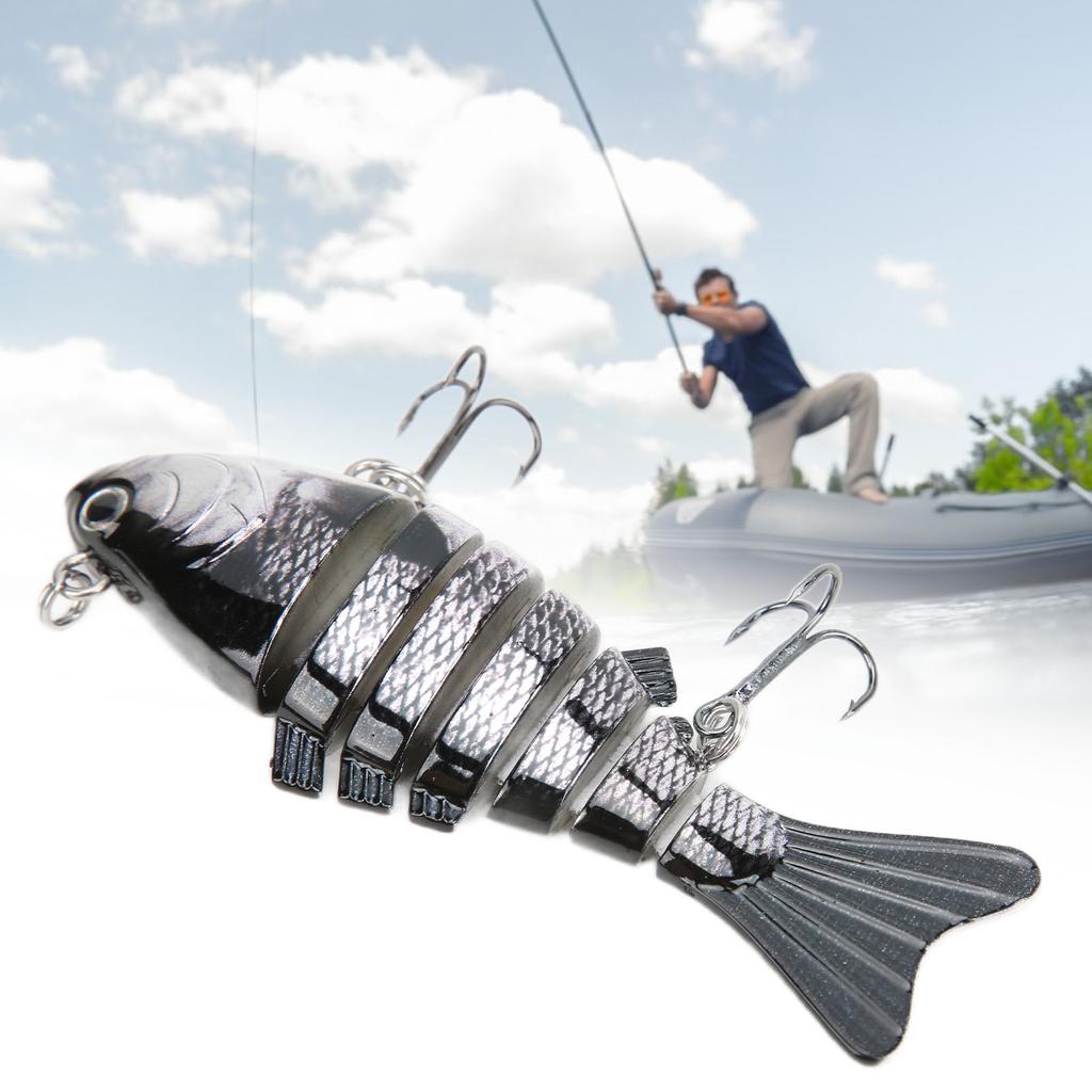 Köder Langlebig Imitation Kunststoff Falsch Mehrgelenkig Swimbait Langsam Sinkend Glidebait4#