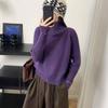 Women's 2023 Autumn Korean Style High Neck Knit Sweater