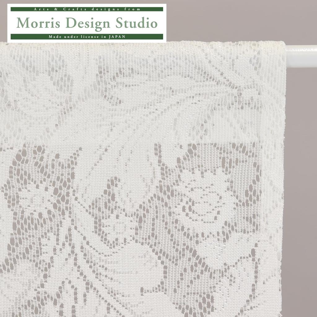 Morris Design Studio Morris Design Studio Noren 85 X 90 Made In Japan Curtain, Leicester, Cream, Cm, EW1703,