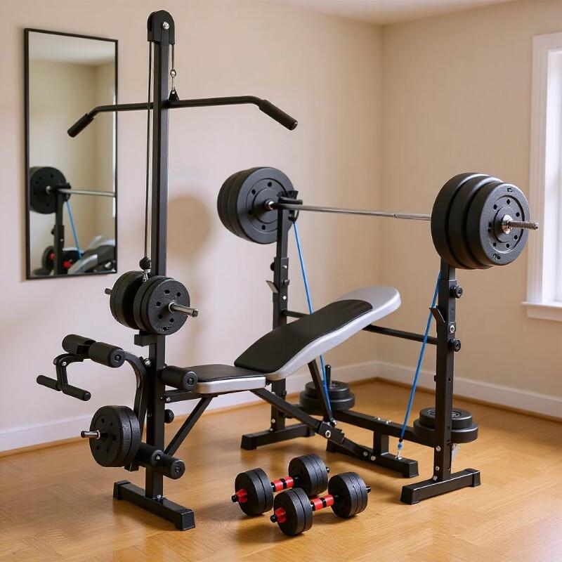 YANBO Multi-Functional Fitness Weight Bench & Squat Rack Series
