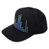 LED Display Baseball Cap APP Programmable Adjutsable Cotton Detachable 12x32 LED Display Hat