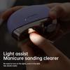 HOMEFISH Electric Nail Clipper 2 in 1 Grinding Polishing Multifunctional Portable Automatic Manicure Grinder