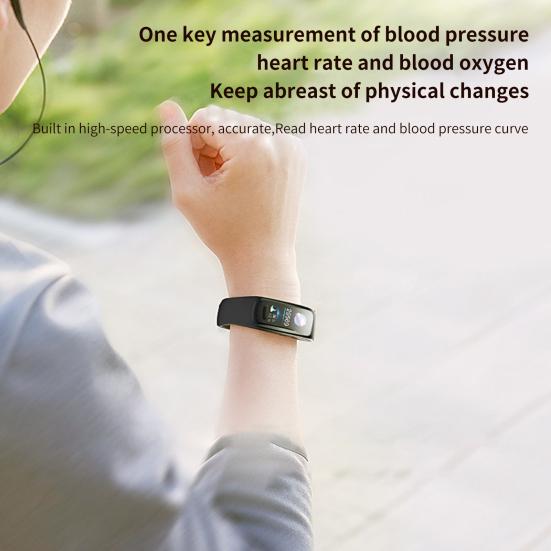 Bratară Inteligentă C1 plus Timp Lung de Standby Urmărirea Sănătății Multifuncțională Compatibilă Bluetooth Rezistentă la Apă IP67 Pedometru Confortabil Ceas Inteligent