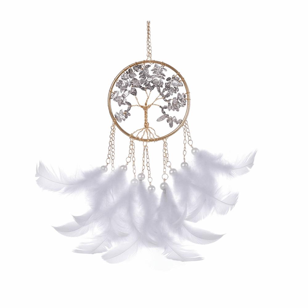 

Colorful Sun Catcher Tree Shape Hanging Dream Catchers Decorative Car Pendant Car серый