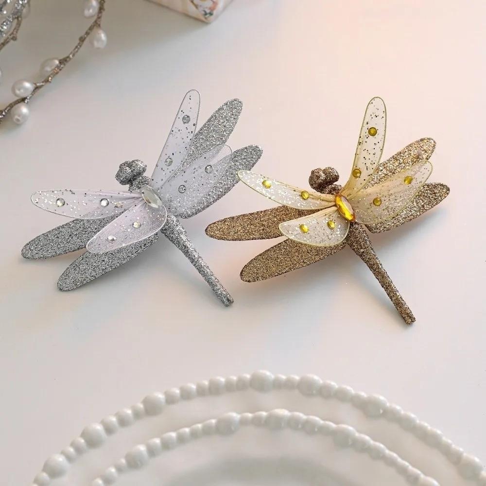 25cm Christmas Artificial Butterfly Sparkling Christmas Hanging Decoration New Christmas Gift