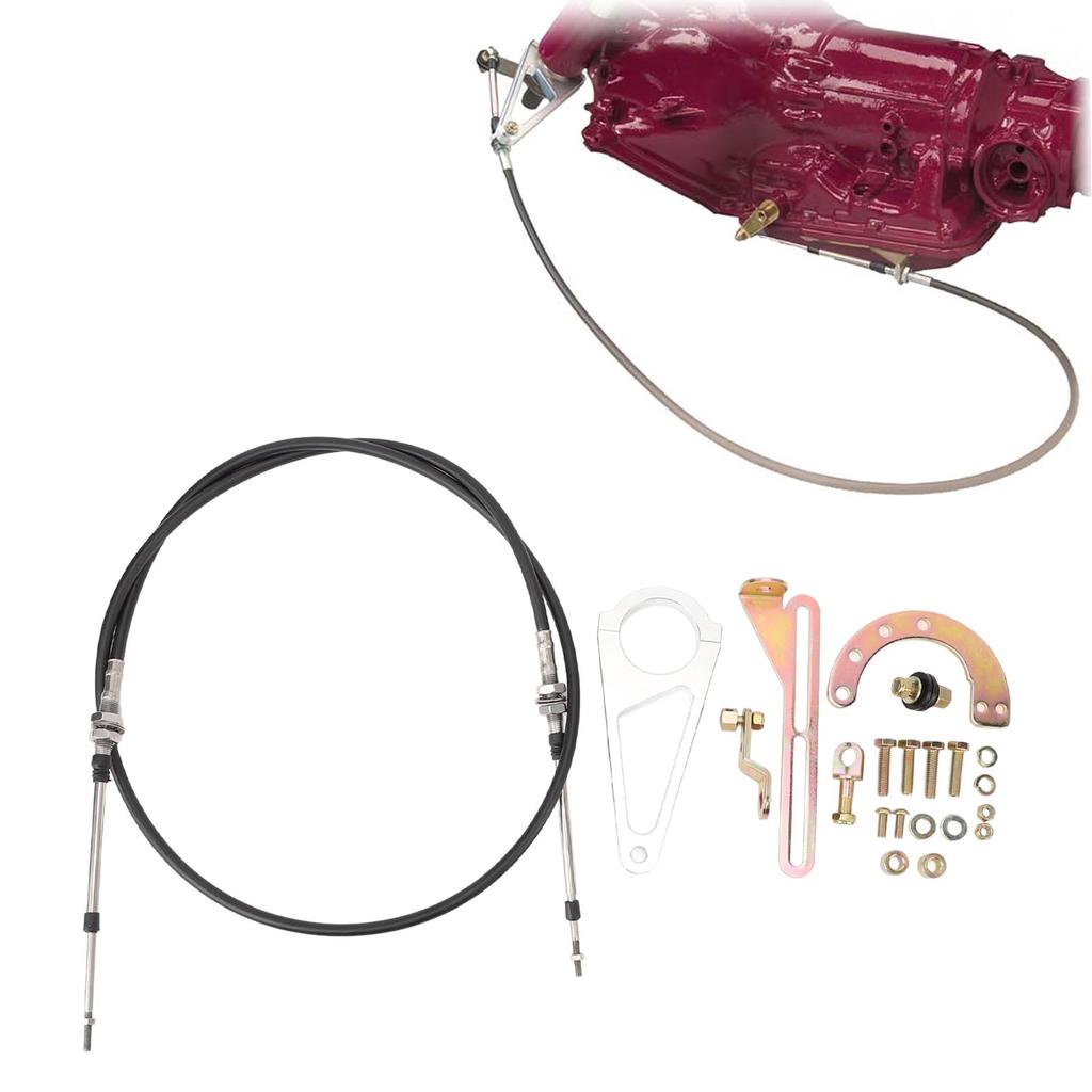 Kit de Articulação de Câmbio por Cabo na Coluna Alta Resistência ACA 1804 para Transmissões TH350 TH400 700R4 TH200 2004R 4L80E
