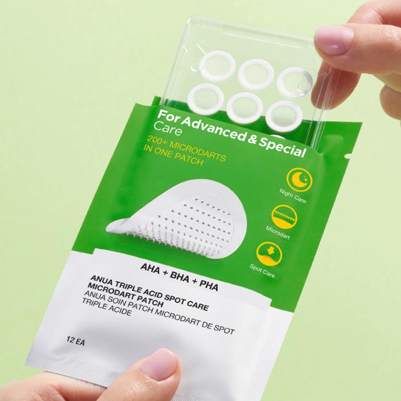 [Anua] Triple Acid Spot Care Microdart Patch 53mg*12EA
