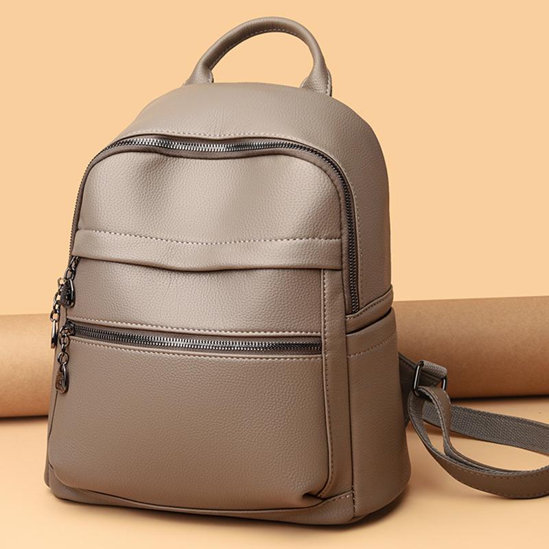 European-style Women's Double-shoulder Bag, Single-shoulder Crossbody Bag, Fashionable Large-capacity Travel Backpack, Student Backpack