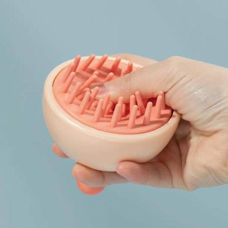 Silikon Shampoo Kopfhaut Haarmassage Kamm Bad Reinigung Peeling Bürste Shampoo Massagegerät Kopfhaut Akupunkturpunkt Massagebürste