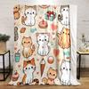 Cute Cats and Sweet Treats Pattern Print Blanket Soft and Cozy Perfect for the Living Room Bed Sofa or a Nap,gift