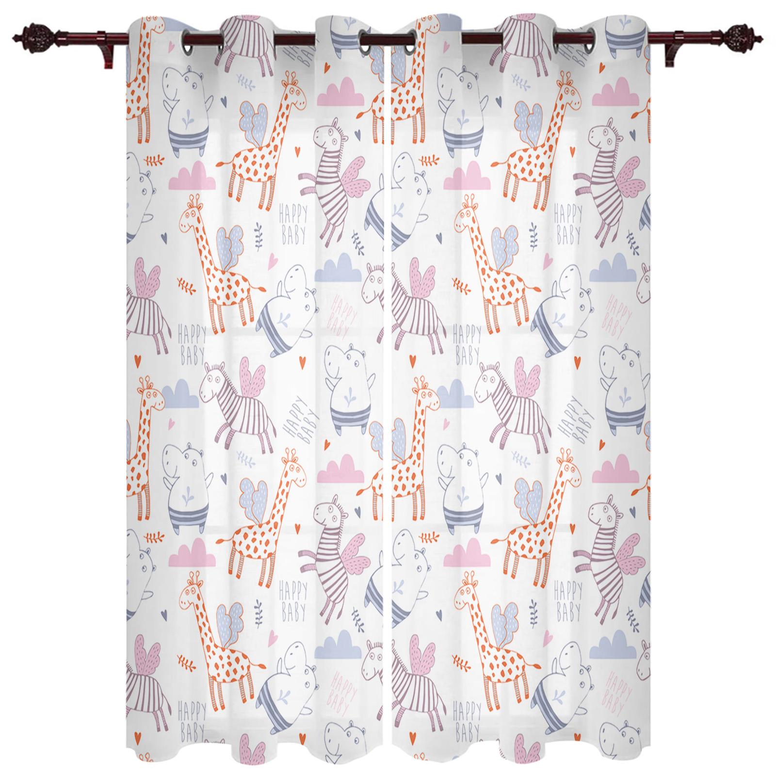 Бегемот детские милые красивые звезды оконные шторы для гостиной декоративные элементы — фото 14