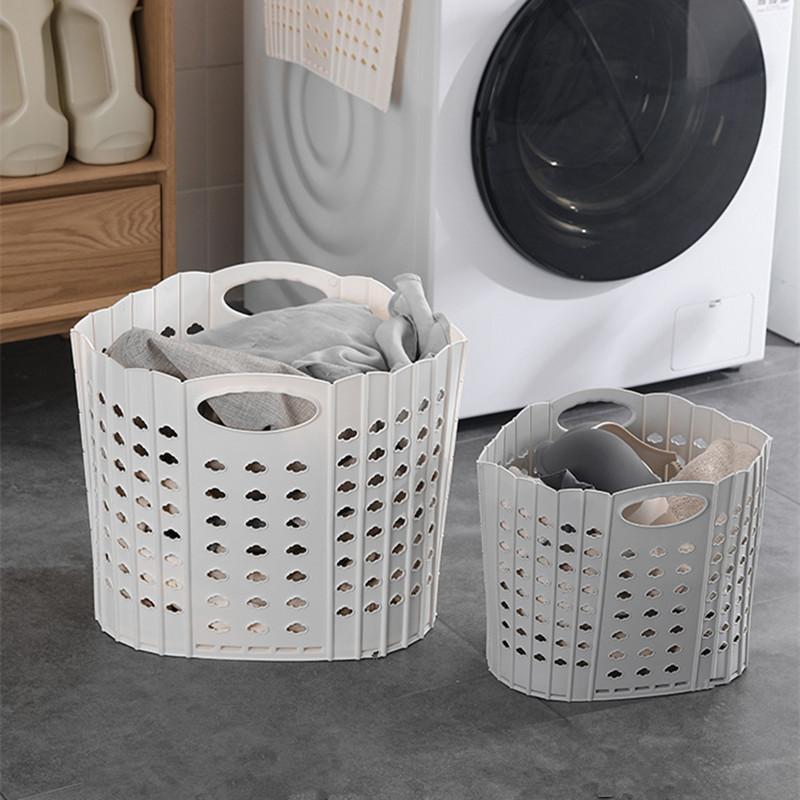 Bathroom Laundry Basket Wall-mounted Organizer Dirty Clothes Baby Toy Folding Storage Basket Household  Bathroom Accessories