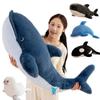 25-105cm Simulation Giant Fish Plush Doll Pillow Marine Life Sea Lion Shark Dolphin Whale Animal Stuffed Toy Home Bedroom Decor