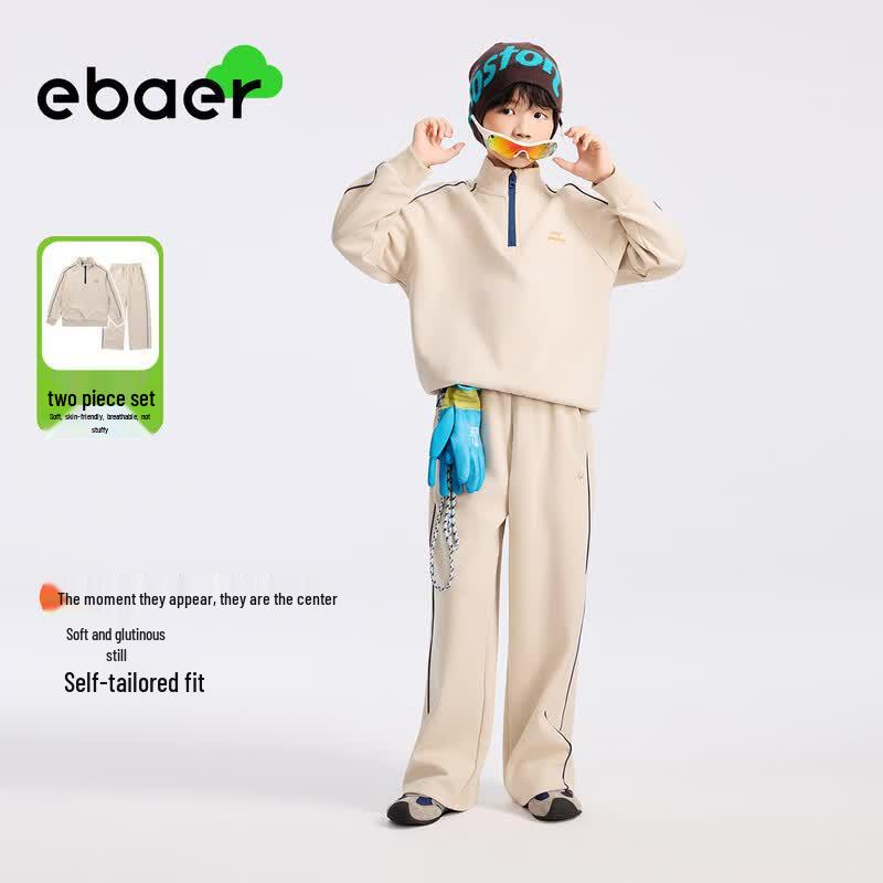 EBAER Kids' Half-Zip Sweatshirt & Pants Set