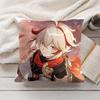 Kaedehara Kazuha Genshin Impact Cushion Cover Silky Short Plush Invisible Zipper Dustproof Sofa Pillow Case For Home Decor