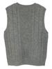 European and American Women's V-Neck Sleeveless Twisted Sweater Vest