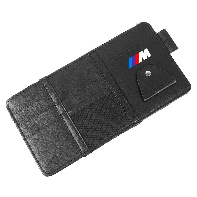 Car Sun Visor Point Type Multi-function Storage Bag Car Accessories For BMW M E34 E36 E60 E90 E46 E39 E70 F10 F20 F30 X5 X6 X1 M3 M5 M6 E71 F01 F02