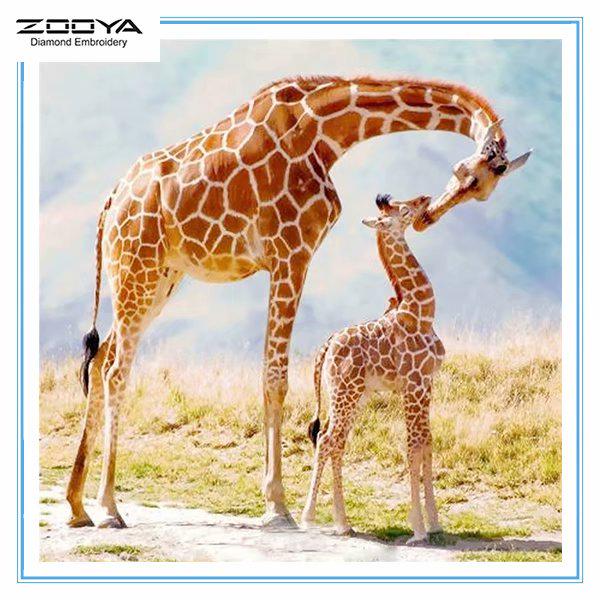 

ZOOYA DIY 3D круглая алмазная картина животное жираф вышивка крестиком домашний декор