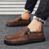 38-48 Scarpe da Uomo Taglie Forti Semplici e alla Moda in Pelle Fatta a Mano Scarpe in Pelle Business Casual