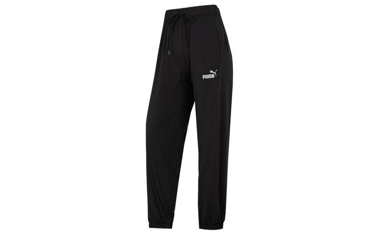Женские трикотажные брюки-джоггеры PUMA Черные с умеренной манжетой 671931-01 XL