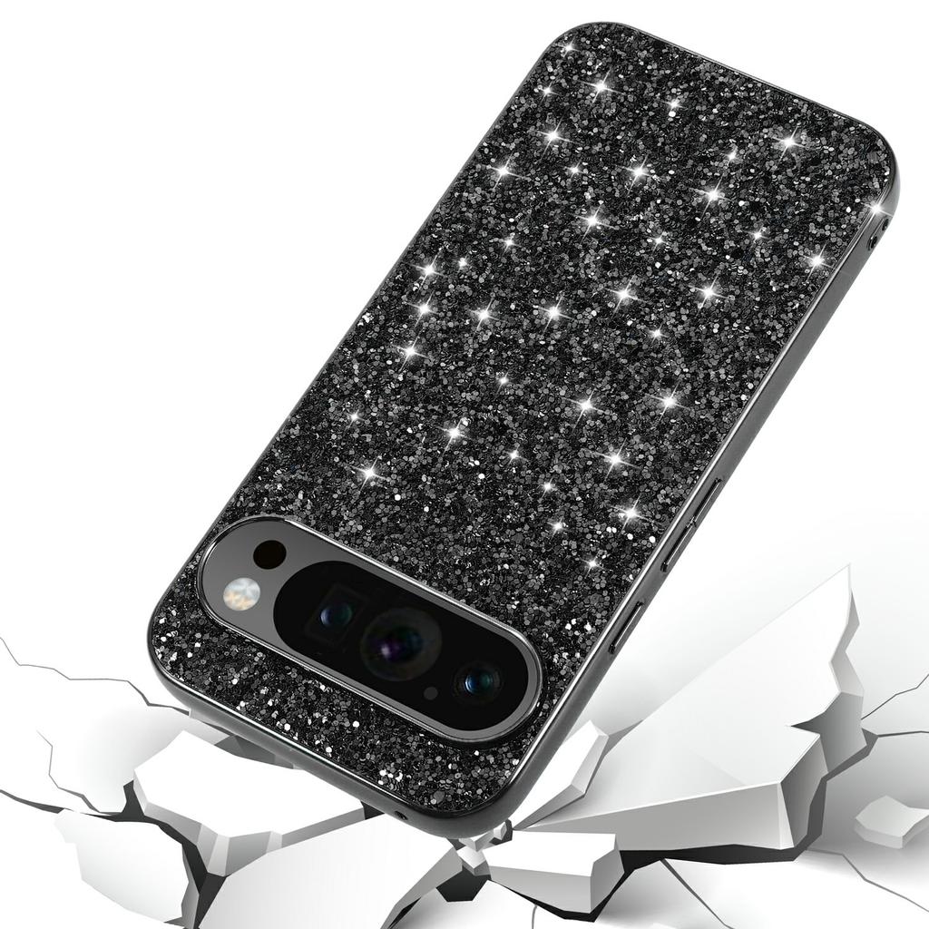 For Google Pixel 10 Pro XL Case TPU+PC Sparkling Glitter Phone Back Cover
