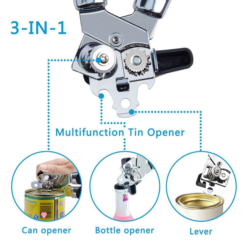 Professional Professional Stainless Steel Ergonomic Manual Can Opener Side Cut