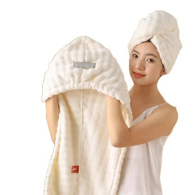 Quick-Dry Absorbent Hair Wrap Towel for Women - Thick, One-Piece, No Blow Drying Needed