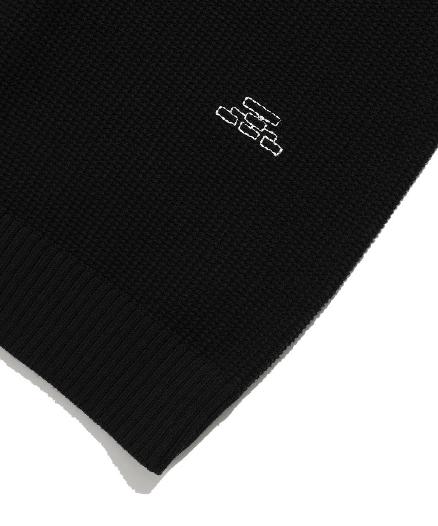 NICEGHOSTCLUB Ffats Waffle Knit Vest_Black(Ng2Esuk681A)