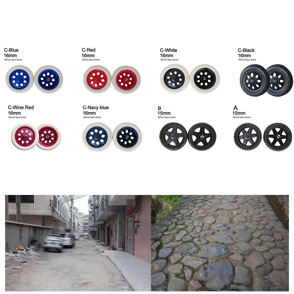 Lightweight Wheels Rubber Caster Wheels Shock Absorption