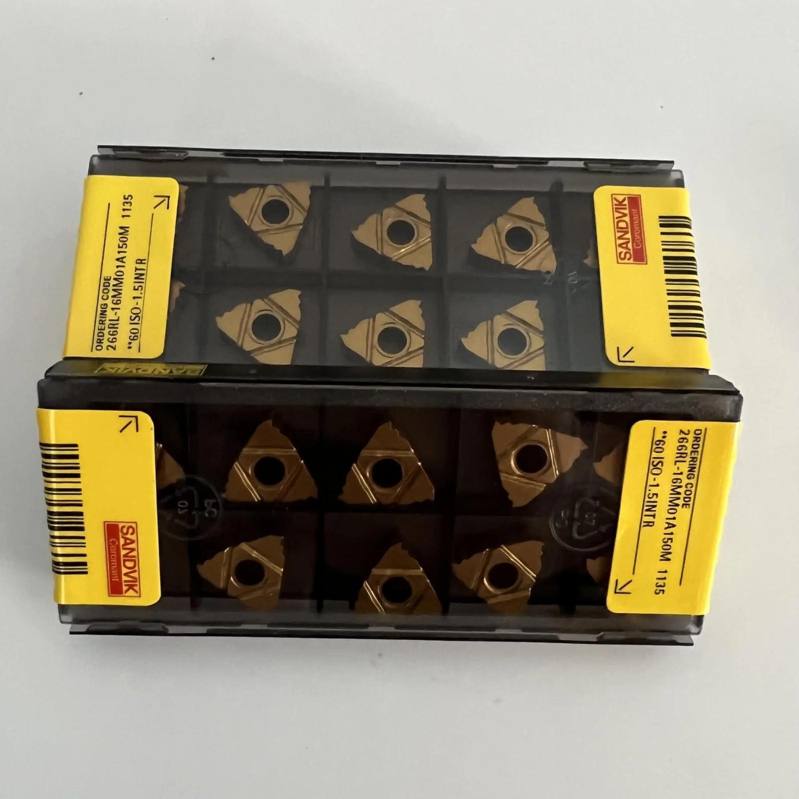 

Original Sandvik / 266RL-16MM01A150M 1135 / CNC lathe carbide blade 10 PCS