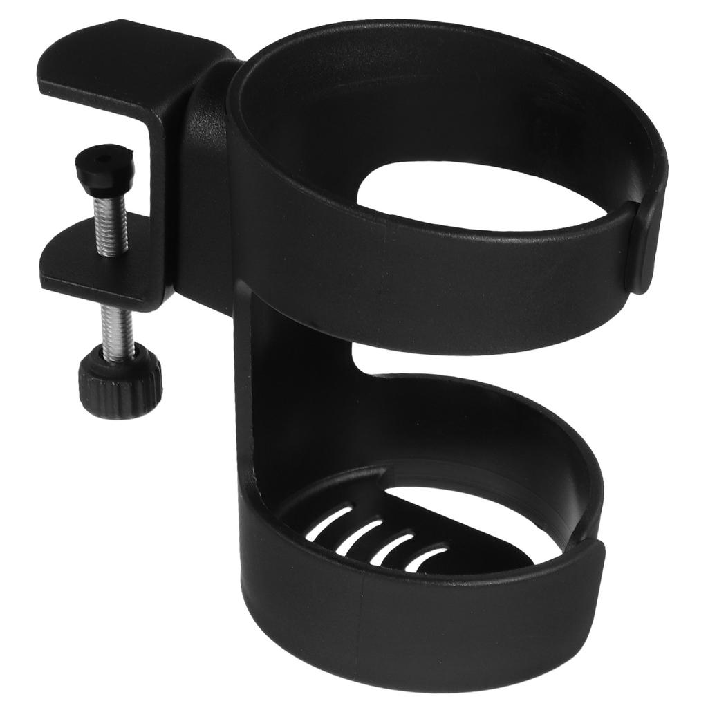 Premium Adjustable Clamp-on Cup Holder for Desk Table Edge Metal Construction Secure Mug Stand Office Home School Desk Drink
