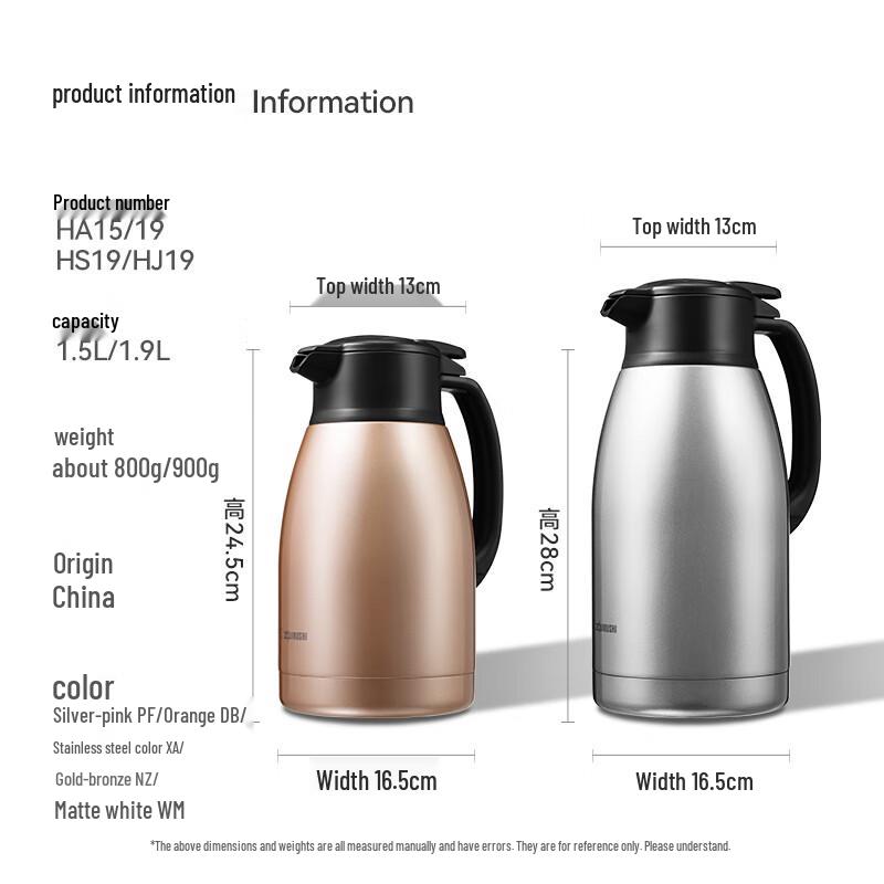 Zojirushi 1,5L Edelstahl-Thermoskanne