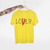 Stylish Unisex Fun Lover Loser Lettering Printed Short Sleeve Top T-shirt For Everyday Wear