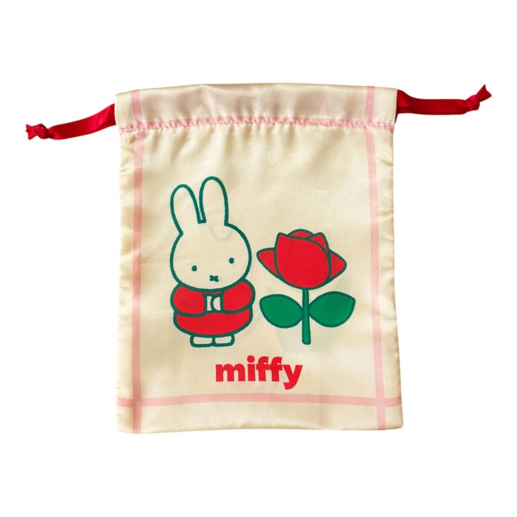 Small Planet Miffy Ribbon Drawstring Bag Flower