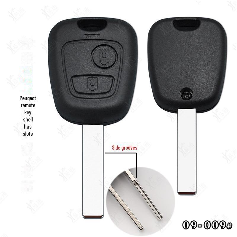 Replacement Remote Control Key Shell for Peugeot 206 207 307 C2 Straight Car Key